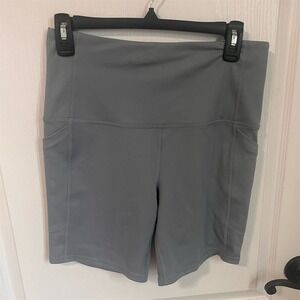 DSG Women's Athletic High Rise Bike Shorts Size Small Gray‎ Activewear NWT
